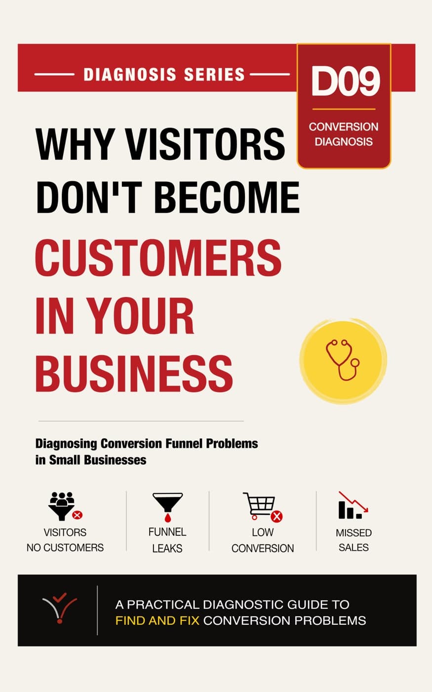 Why Visitors Don't Become Customers in Your Business book cover
