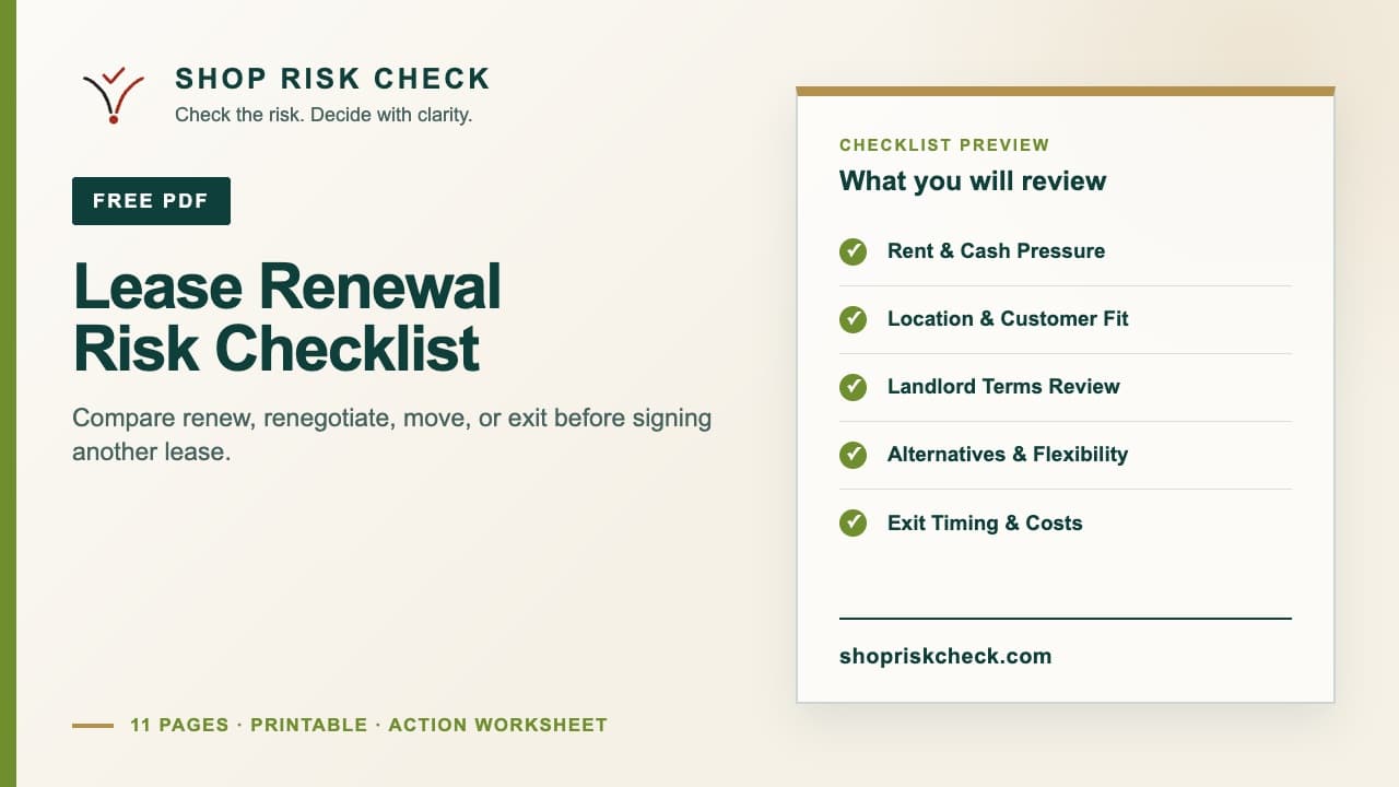 Lease Renewal Risk Checklist free PDF cover